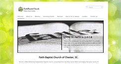 Desktop Screenshot of faithbaptistchester.com