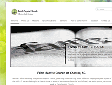 Tablet Screenshot of faithbaptistchester.com